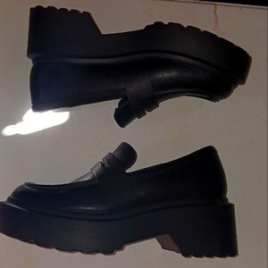 Black Leather Loafers